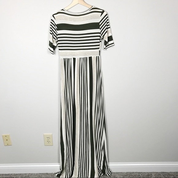 Orange Creek Striped Maxi Maternity Dress - Picture 4 of 4